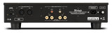 McIntosh MI502, 2-jų kanalų stereo galios stiprintuvas - galinė panelė su jungtimis ir sertifikatais