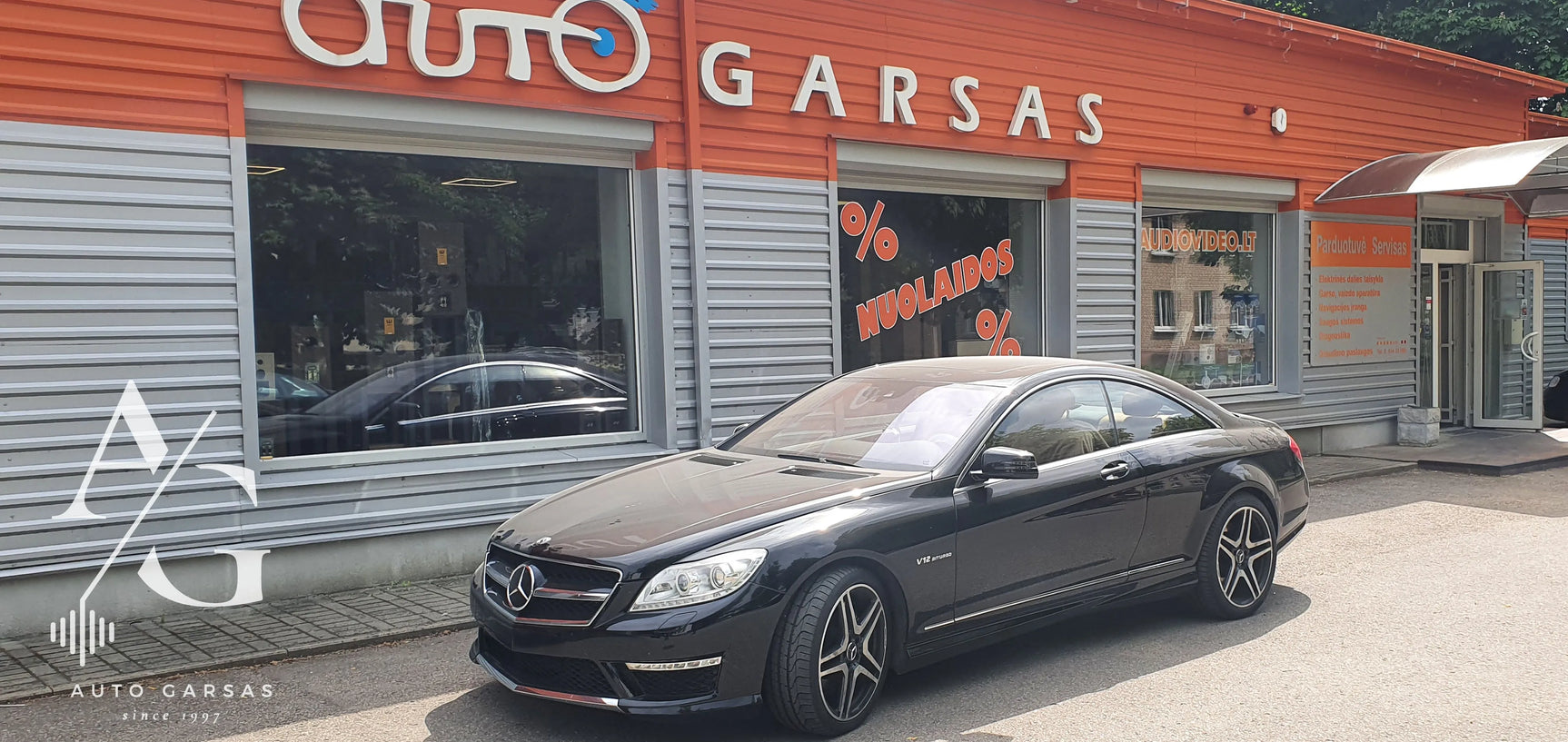 Mercedes-Benz CL 65 AMG - garso aparatūra, dalinė garso izoliacija