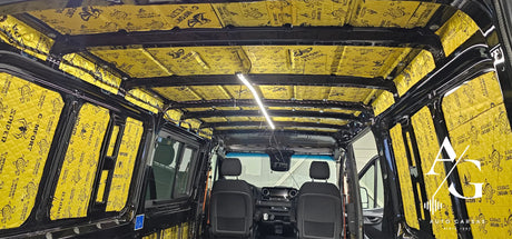 Mercedes Benz Sprinter 2025m - pilna ir maksimaliai sustiprinta garso izoliacija