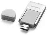 MicroSD/SDHC kortelių skaitytuvas BlackSys OTG-Mini - Micro USB jungtis ir nuimamas dangtelis