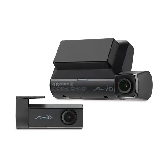 Mio MiVue 955WD, 4K vaizdo registratorius su 2.5K galine vaizdo kamera, radarų duombaze, Wi-Fi