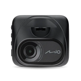 Mio MiVue C595WD, 2-jų kamerų FULL HD vaizdo registratorius su radarų duombaze, Wi-Fi - Šoninis vaizdas su mygtukais ir jungtimi