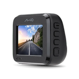 Mio MiVue C595WD, 2-jų kamerų FULL HD vaizdo registratorius su radarų duombaze, Wi-Fi - šoninis vaizdas su valdymo mygtukais