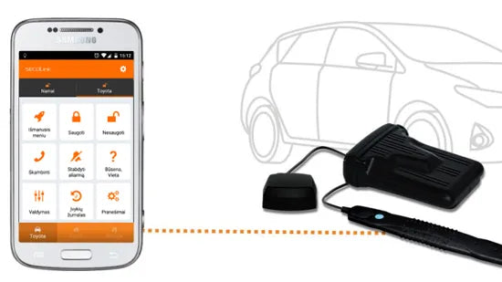 Moderni Signalizacija automobiliui GSM-GPS