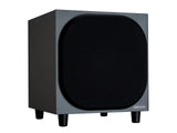 Monitor Audio Bronze W10, žemų dažnių garso kolonėlė (įvairių spalvų) - Šoninis vaizdas su logotipu apačioje