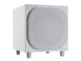 Monitor Audio Bronze W10, žemų dažnių garso kolonėlė (įvairių spalvų) - Šoninis vaizdas su garsiakalbio apsauga