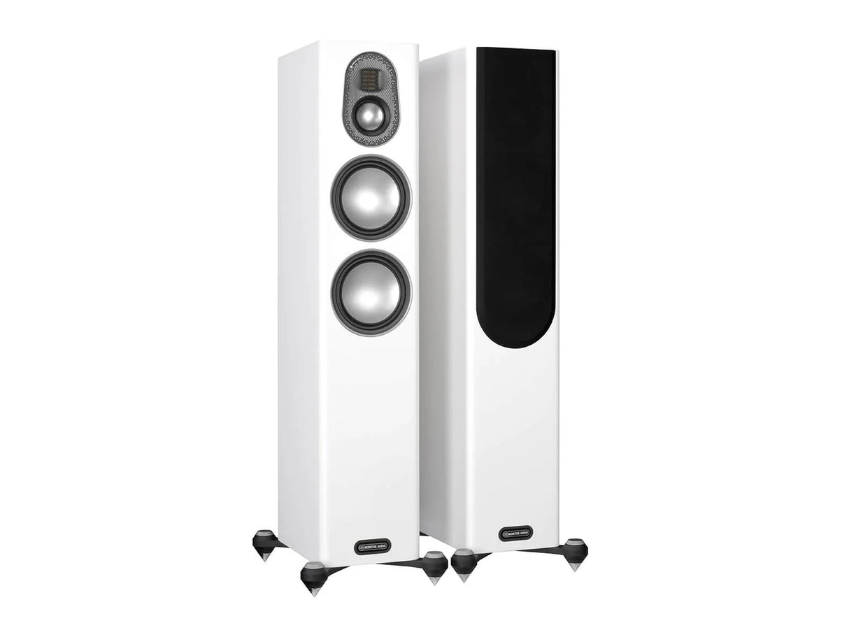 Monitor Audio Gold 200, grindinės garso kolonėlės (įvairių spalvų) - Šoninis vaizdas su juoda priekine panele