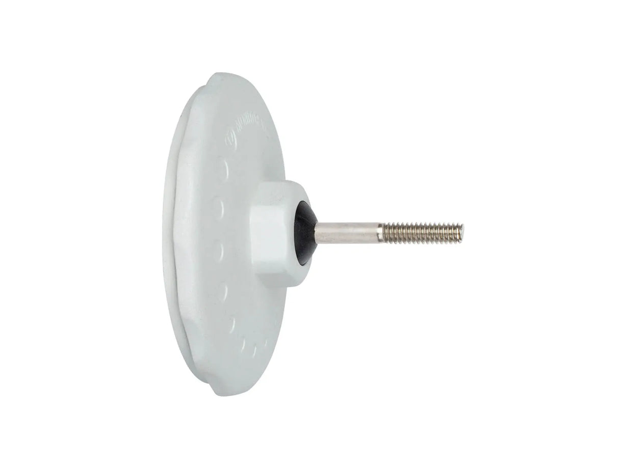Monitor Audio MASM Mount, laikiklis kolonėlei (įvairių spalvų) - Šoninis vaizdas su sriegiu ir tvirtinimo elementu
