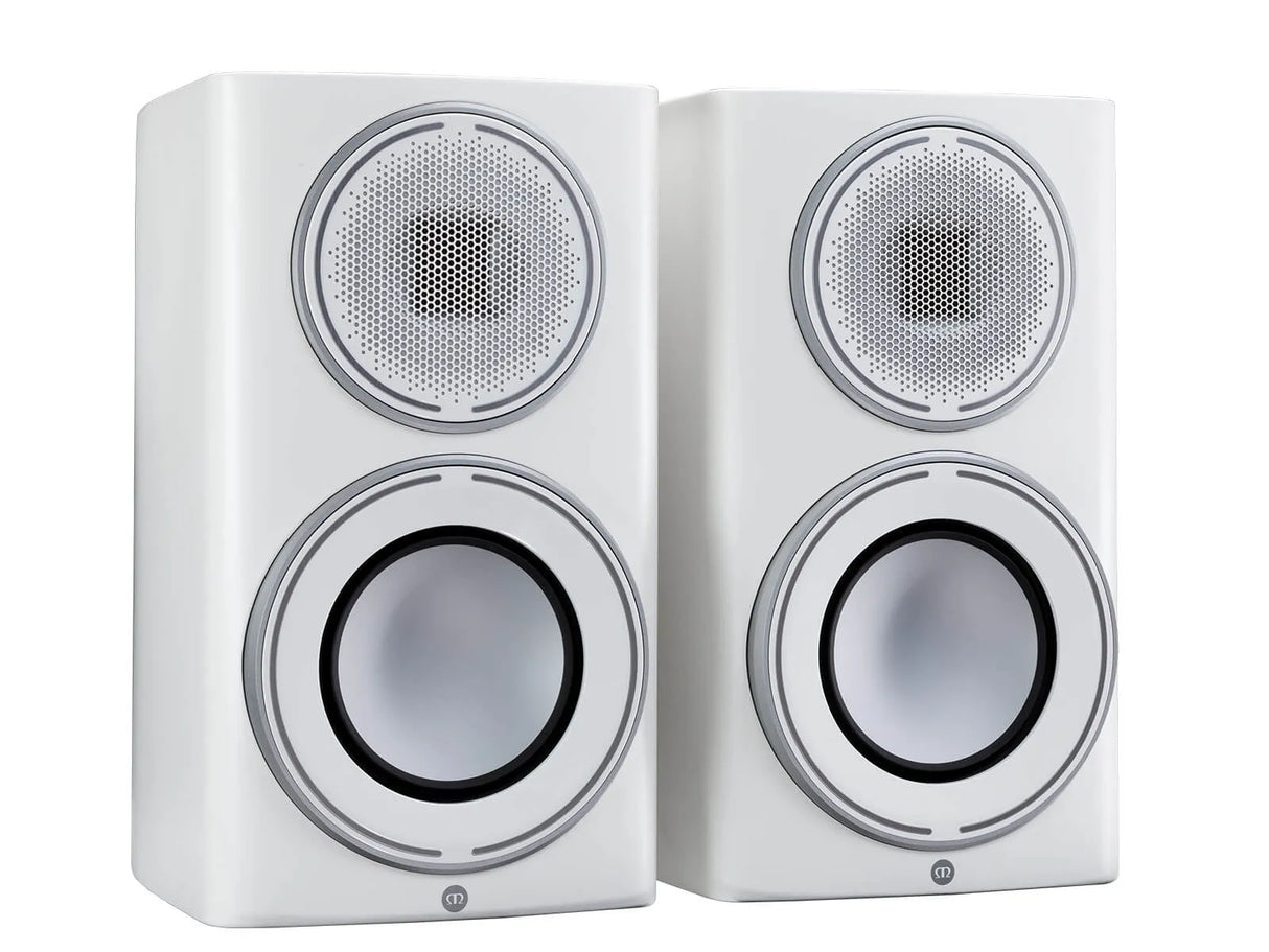 Monitor Audio Platinum 100 3G, lentyninės garso kolonėlės - Šoninis vaizdas su garsiakalbių detalėmis