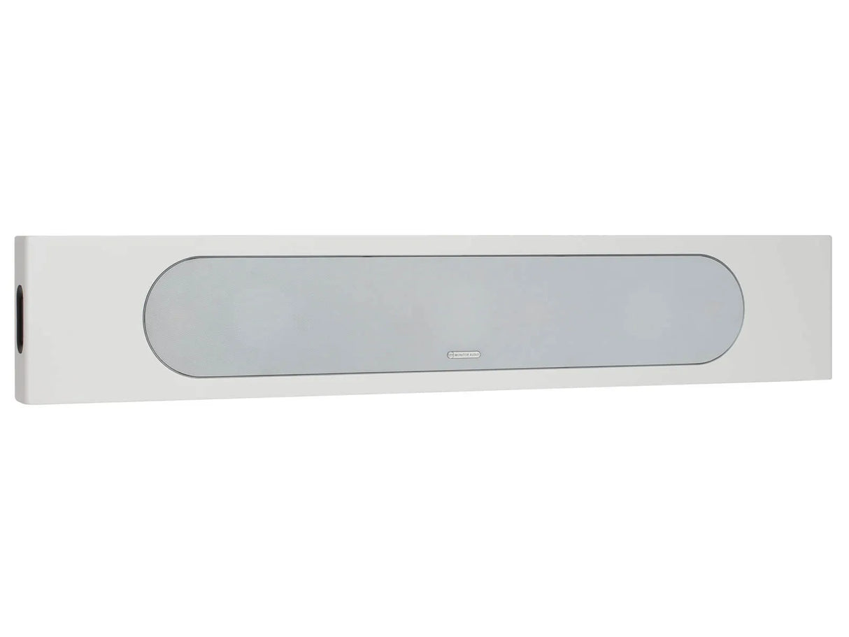 Monitor Audio Radius One. centrinė garso kolonėlė (įvairių spalvų) - šoninis vaizdas su jungtimi
