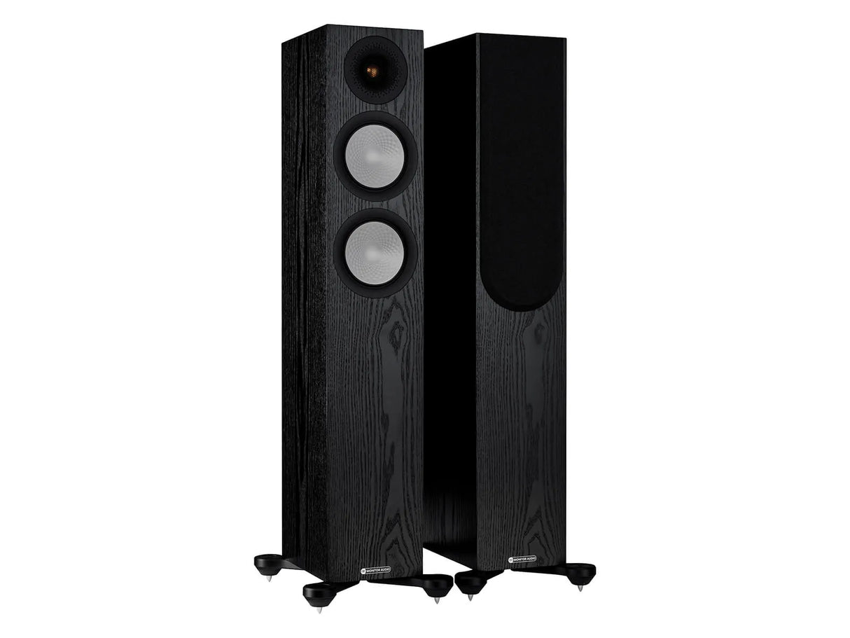 Monitor Audio Silver 200 (7G), grindinės garso kolonėlės - Šoninis vaizdas su spygliais