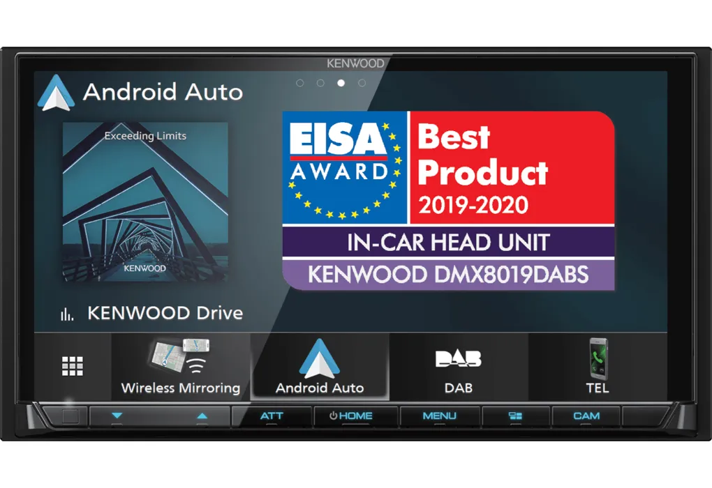 Multimedija Kenwood DMX-8019DABS, 2-DIN, Belaidis Apple CarPlay ir And