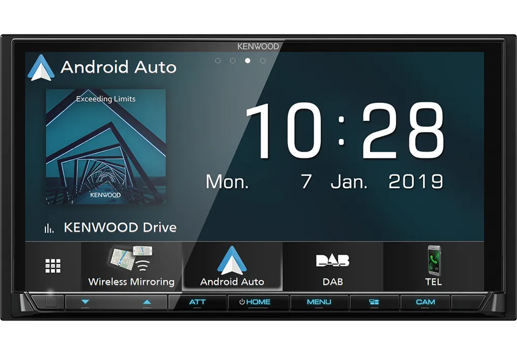Multimedija Kenwood DMX-8019DABS, 2-DIN, Belaidis Apple CarPlay ir And