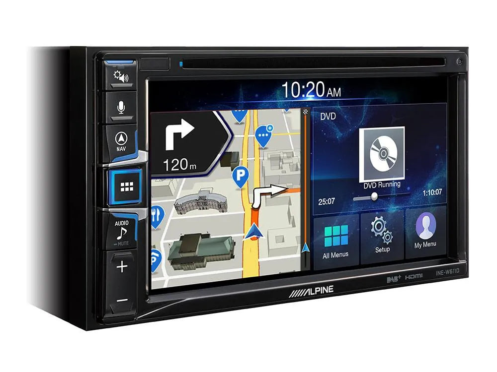 Multimedija automobiliui Alpine INE-W611D, 2-DIN, USB, BLUETOOTH, Apple CarPlay, Android Auto, DAB+