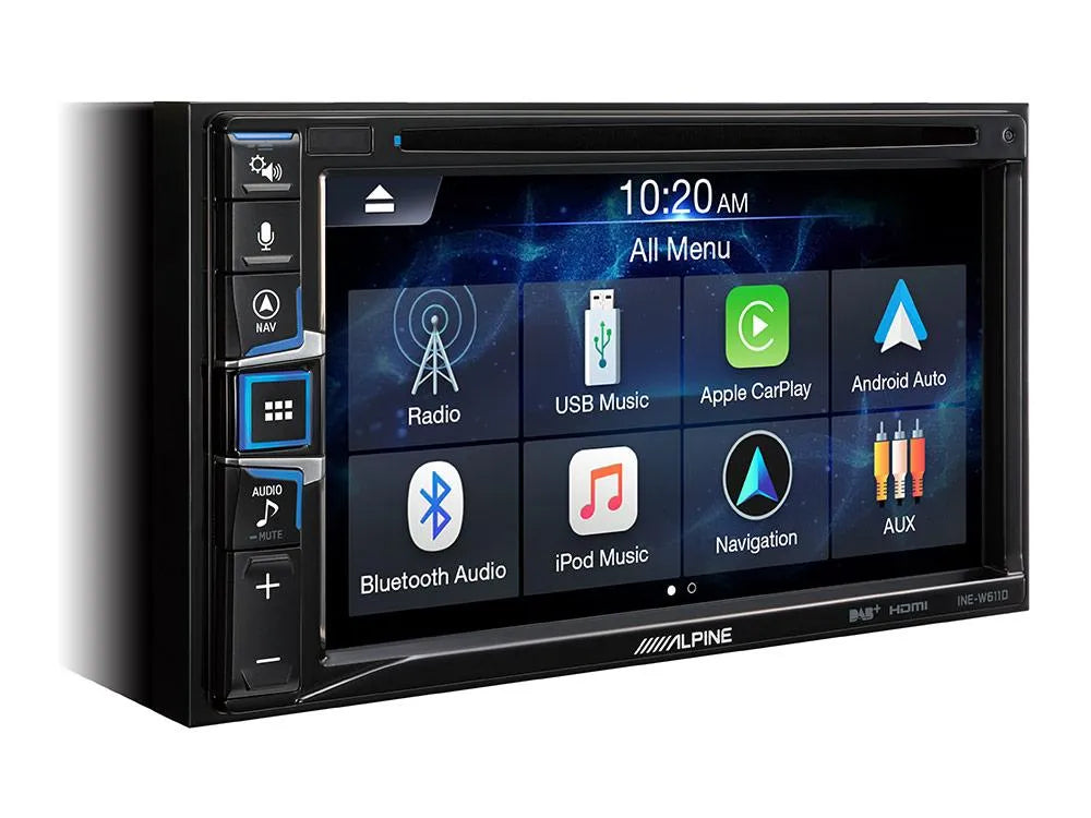 Multimedija automobiliui Alpine INE-W611D, 2-DIN, USB, BLUETOOTH, Apple CarPlay, Android Auto, DAB+