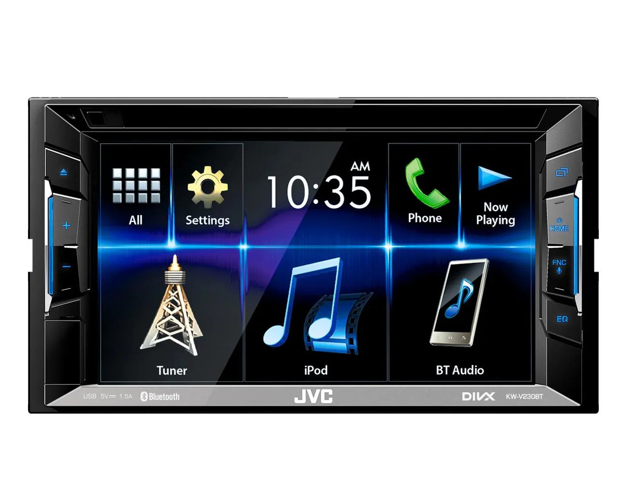 Multimedija automobiliui JVC KW-V230BT, 2-DIN, DVD, CD, USB, BLUETOOTH