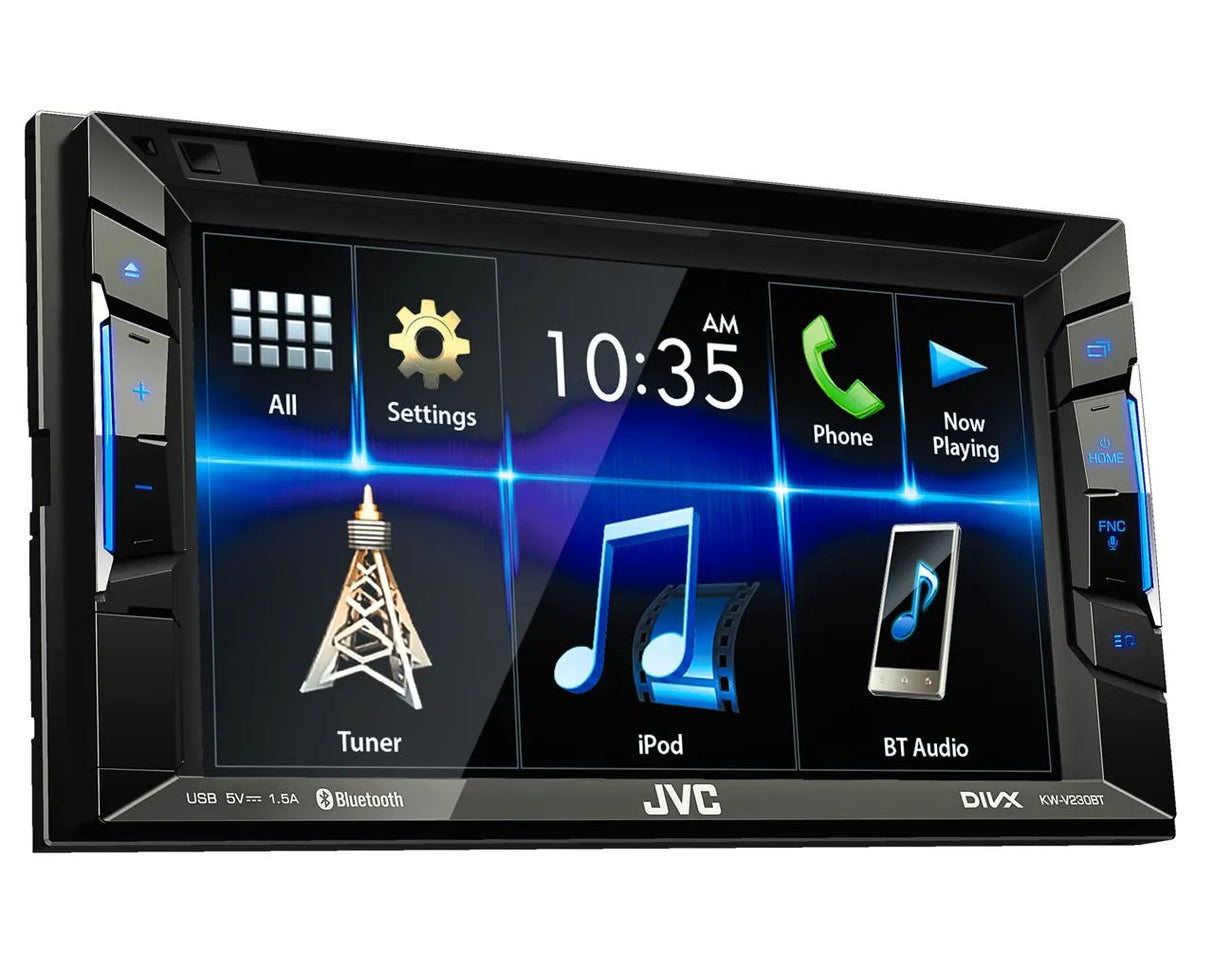 Multimedija automobiliui JVC KW-V230BT, 2-DIN, DVD, CD, USB, BLUETOOTH