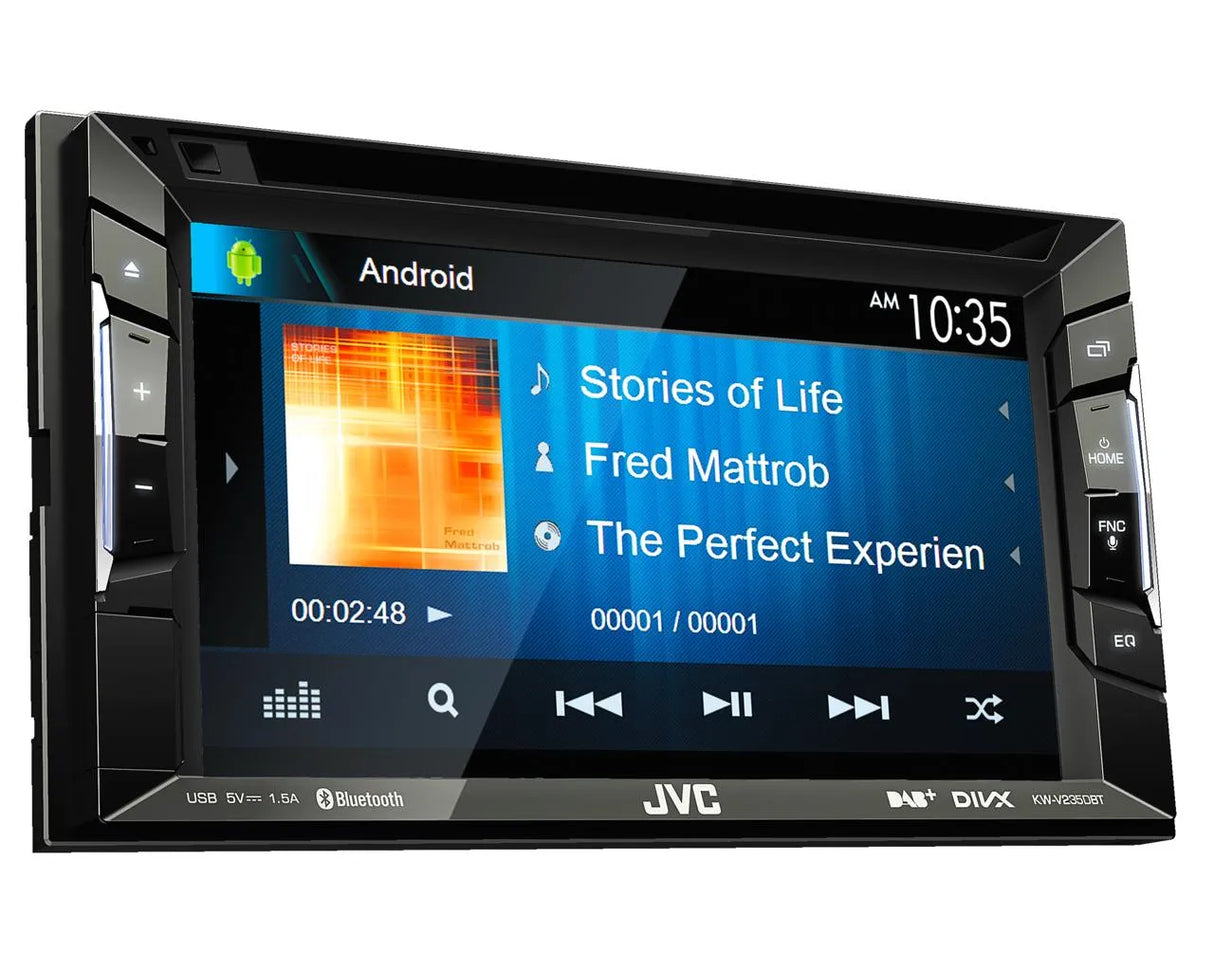 Multimedija automobiliui JVC KW-V235DBT, 2-DIN, DVD, CD, USB, DAB+, BLUETOOTH