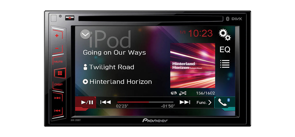 Multimedija automobiliui Pioneer AVH-290BT, CD/DVD grotuvas bei USB,AUX,BLUETOOTH