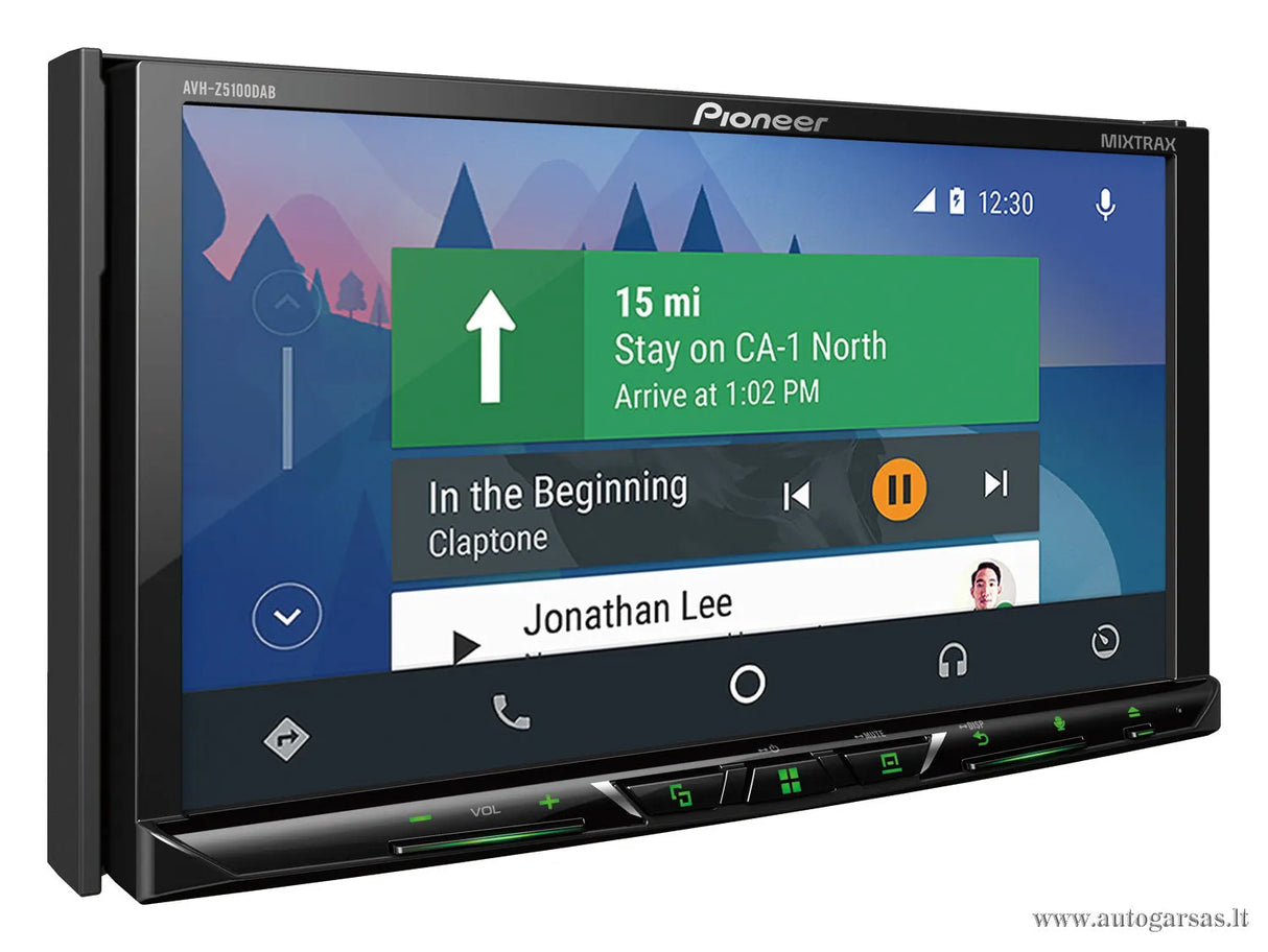 Multimedija automobiliui Pioneer AVH-Z5100DAB, BLUETOOTH, USB, AUX ir vaizdo išvestimi