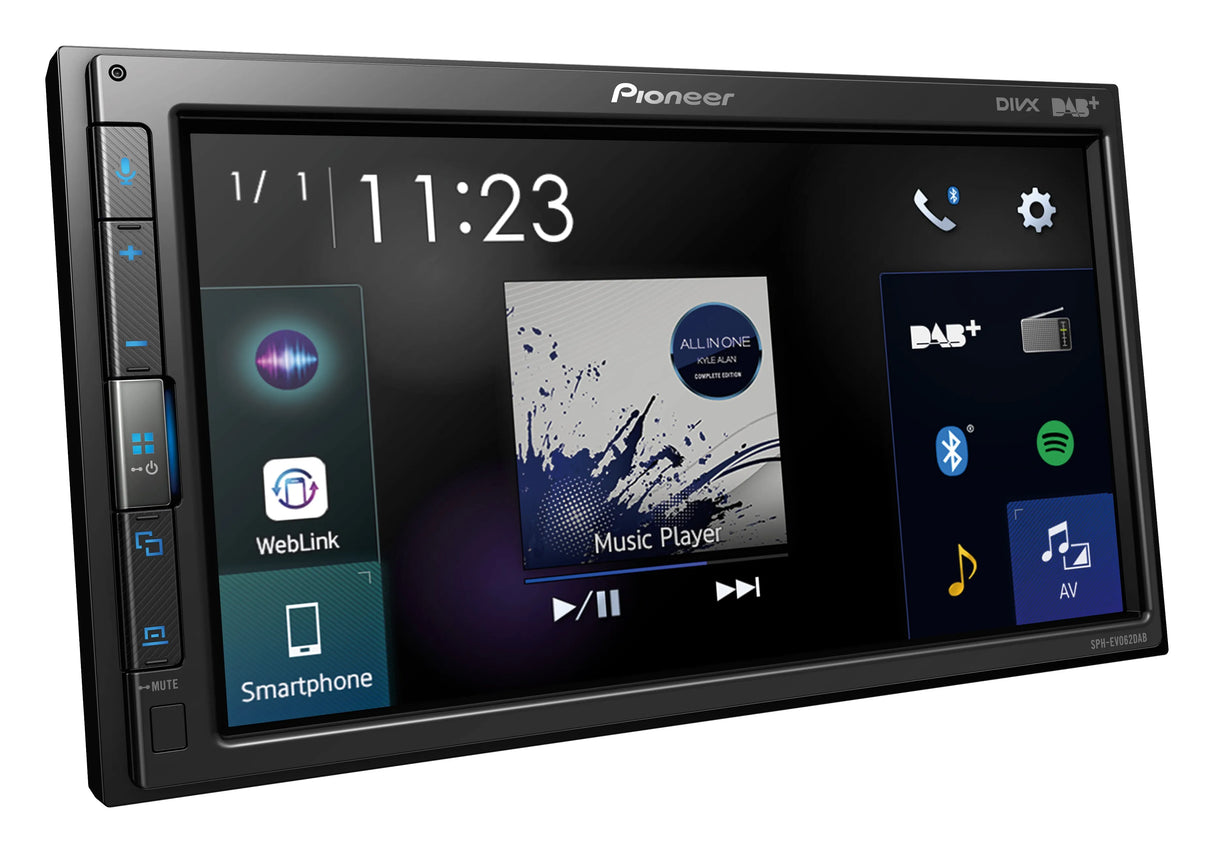 Multimedija automobiliui Pioneer SPH-EVO62DAB-UNI, 1-DIN, USB
