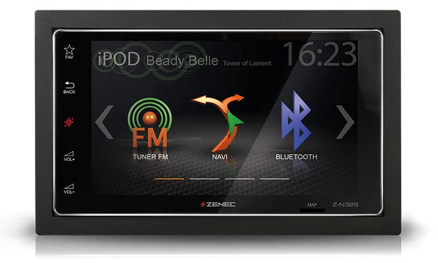 Multimedija su Navigacija automobiliui ZENEC Z-N326, 2-DIN, DVD, CD, USB, BLUETOOTH