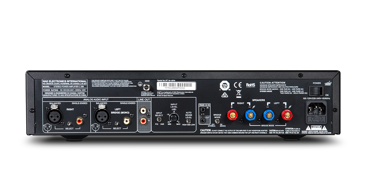 NAD C 268, stereo galios stiprintuvas