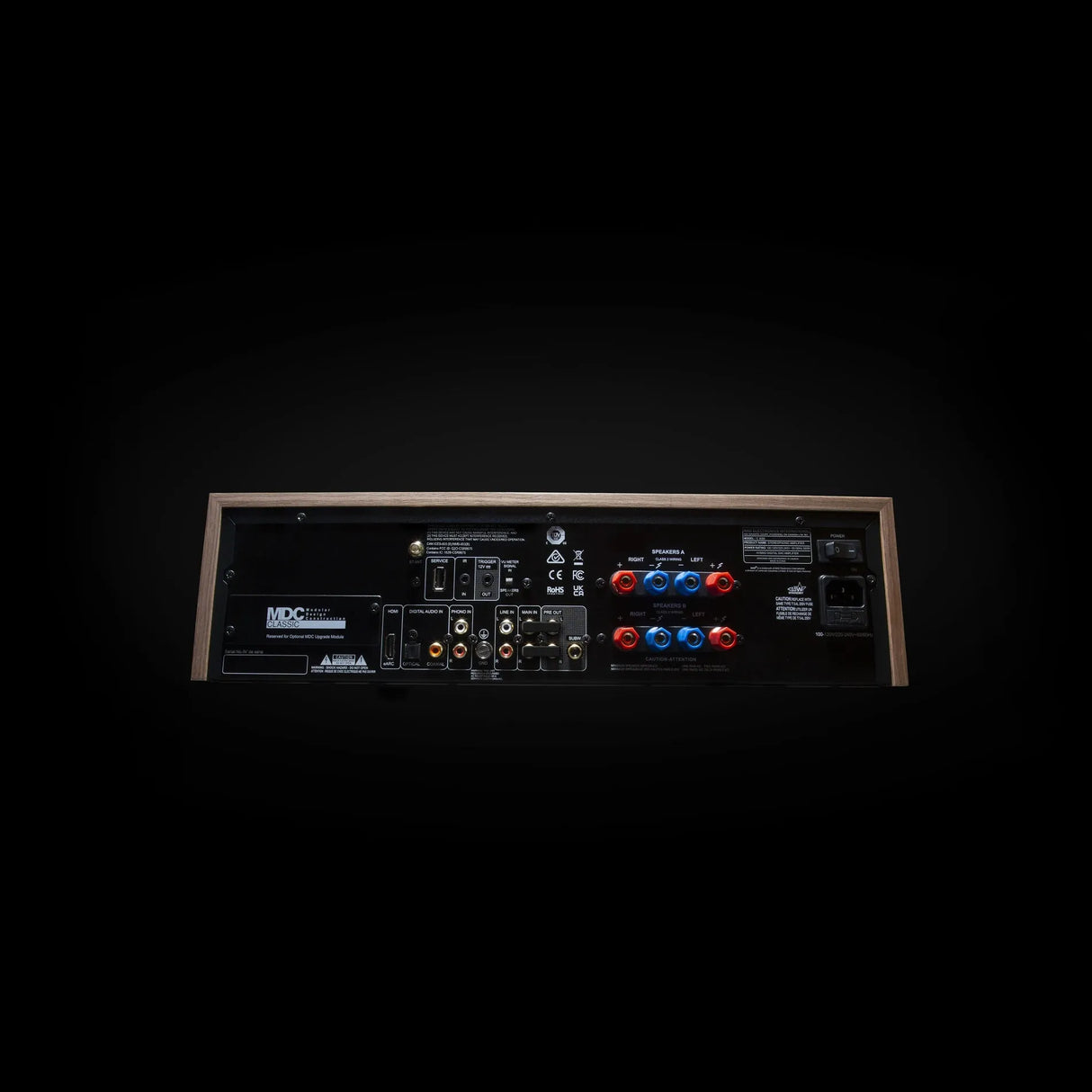 NAD C 3050, stereo garso stiprintuvas su DAC, HDMI eARC, Dirac Live - MDC CLASSIC modulinio dizaino konstrukcija