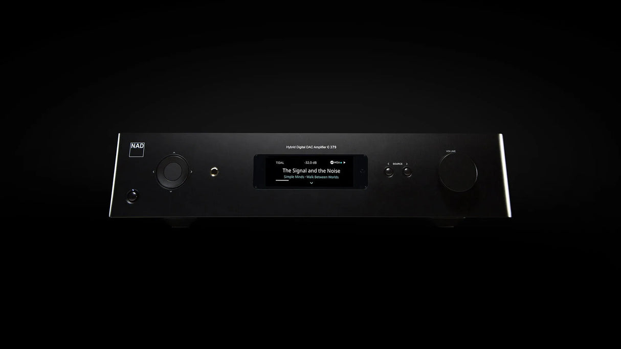 NAD C 379, hibridinis stereo garso stiprintuvas su DAC