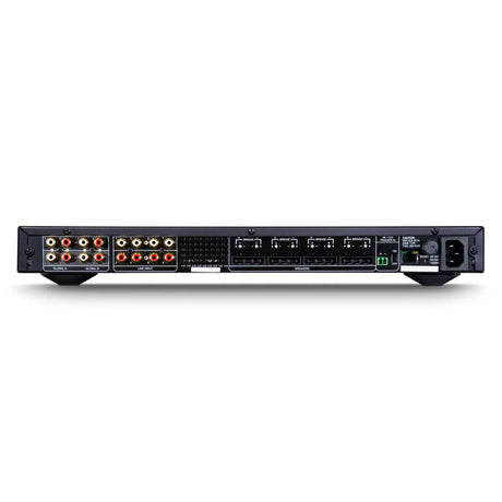 NAD CI 8-120 DSP v2, daugiakanalis stiprintuvas - galinė panelė su daugybe jungčių