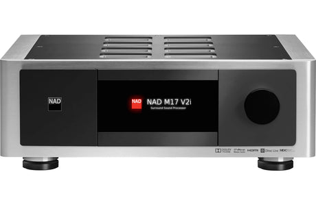 NAD M17 V2i, Erdvinio garso pradinis stiprintuvas su Dolby Atmos, DTS:X, Dirac Live