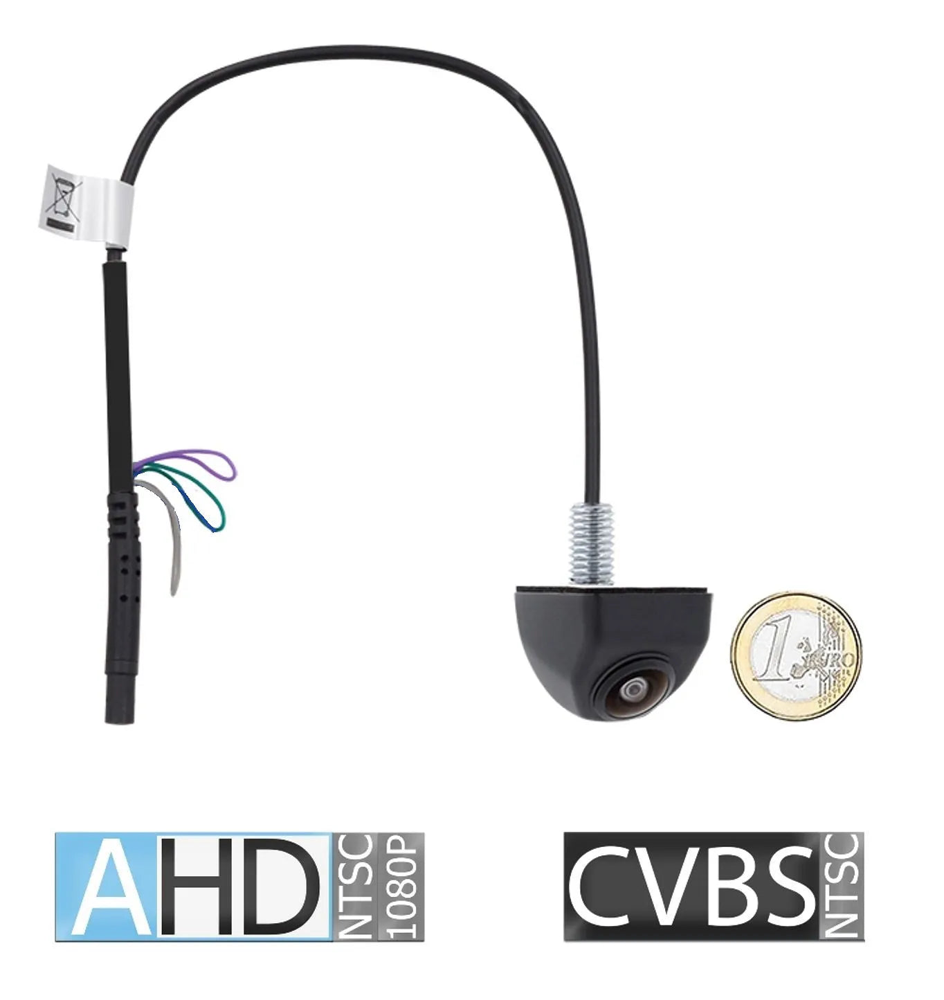 NAVLINKZ CAM-AN150T, мини-камера заднего вида AHD/CVBS 1080p NTSC в металлическом корпусе