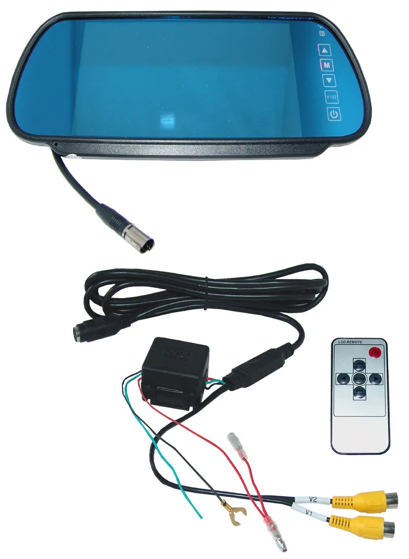 NAVLINKZ MM-7, galinio vaizdo veidrodėlis su integruotu TFT LCD monito