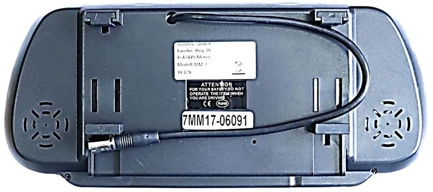 NAVLINKZ MM-7, galinio vaizdo veidrodėlis su integruotu TFT LCD monito