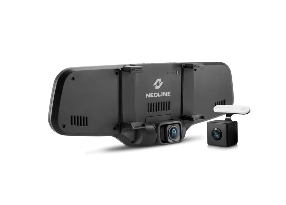 NEOLINE G-TECH X27 registratorius veidrodyje ir galinio vaizdo kamera su GPS