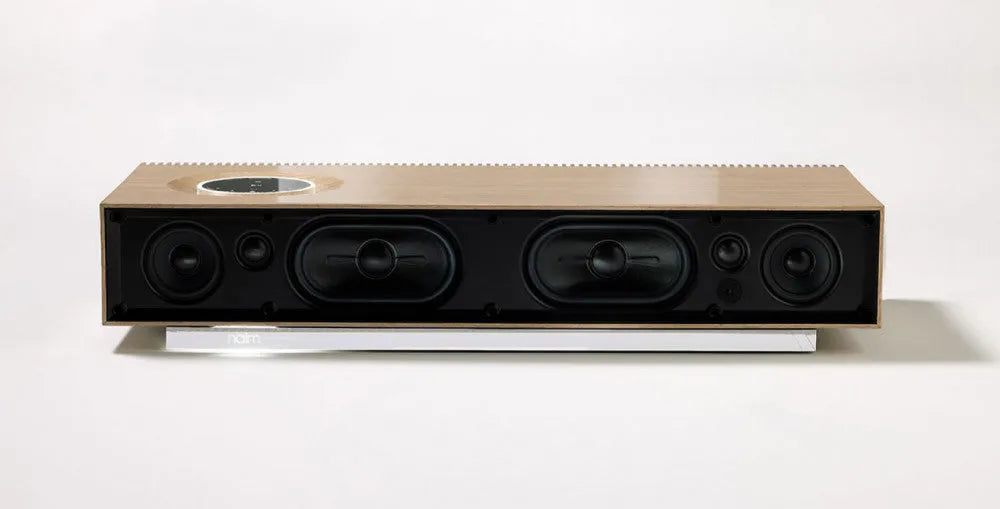 Naim Mu-so 2 Wood, bevielė muzikos sistema - Medinis korpusas su garsiakalbių grotelėmis