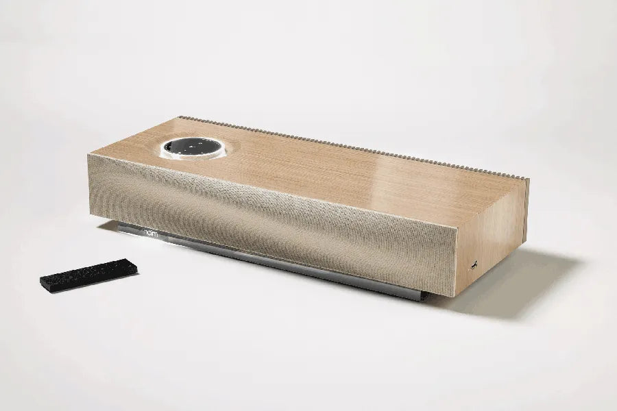 Naim Mu-so 2 Wood, bevielė muzikos sistema - nuotolinio valdymo pultas ir medžio apdaila
