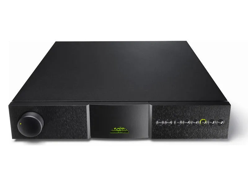 Naim NAC 202, Pradinis stiprintuvas - Mygtukai ir logotipas iš arti