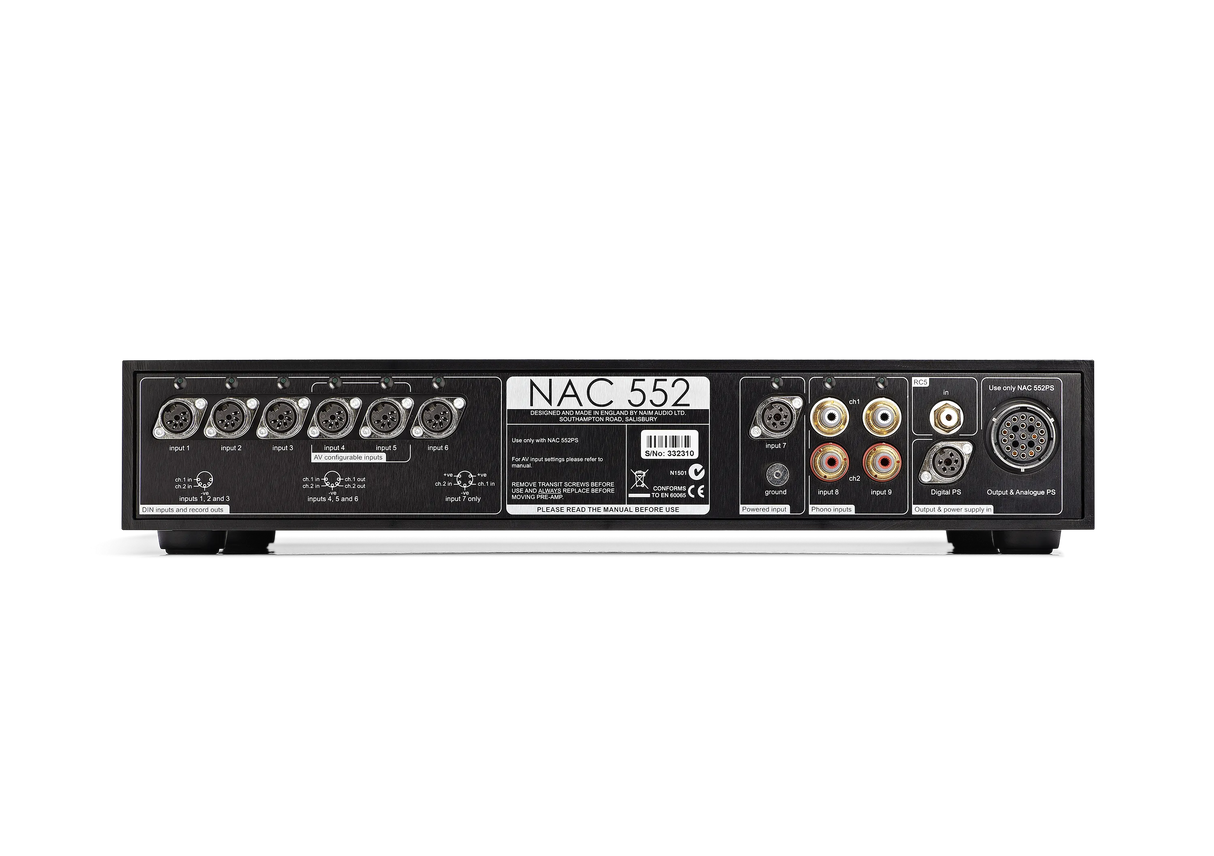 Naim NAC 552 inc 552 PS, Pradinis stiprintuvas + maitinimo šaltinis