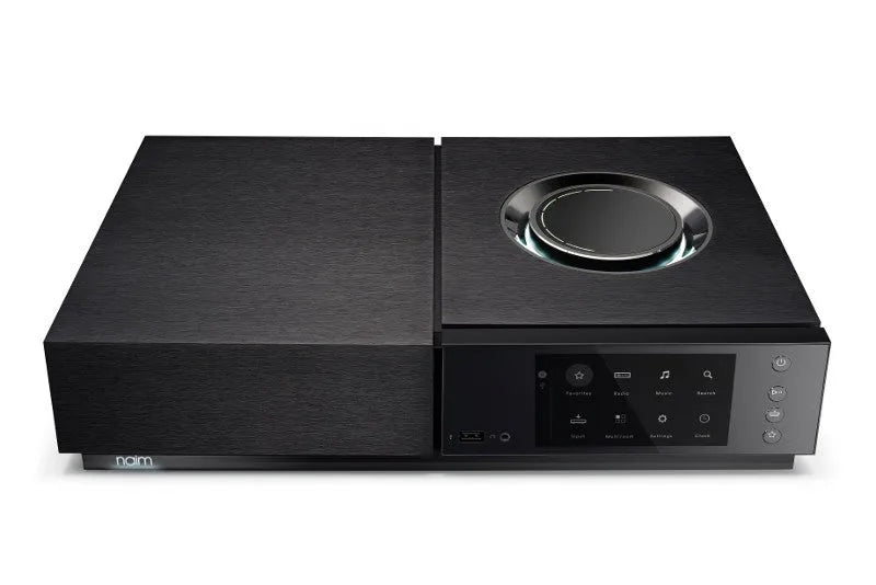 Naim Uniti Nova, Išmanus High-End tinklo stiprintuvas - priekinis lietimui jautrus ekranas ir valdymo ratukas