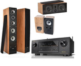 Namų kino komplektas - stiprintuvas Denon AVR-X2600H , su kolonėlėm Dynavoice Challenger M-65, C-5, S-5 EX (v.4) - stiprintuvo priekinė panelė su mygtukais ir ekranu