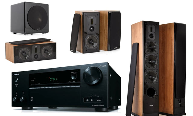 Namų kino komplektas - stiprintuvas Onkyo TX-NR656 , su kolonėlėm Dynavoice Definition DF-6 ,DC-5, DX-5 + SUB Thunder T-10