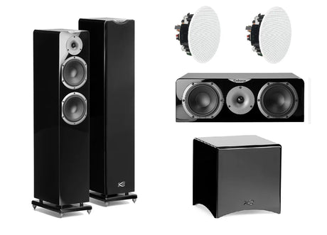 Namų kino komplektas - su kolonėlėm Cabasse Jersey MT31, Socoa MT3, Archipel 17ICP, Santorin 21 M2