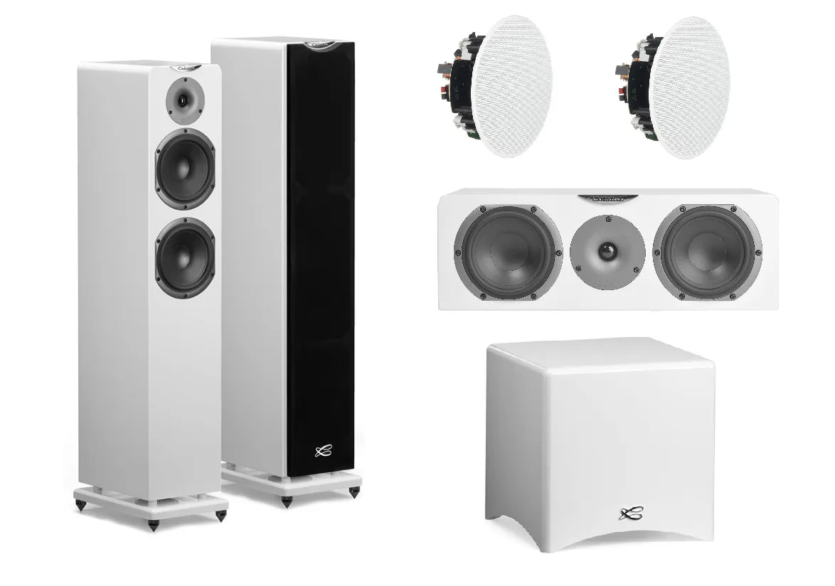 Namų kino komplektas - su kolonėlėm Cabasse Jersey MT31, Socoa MT3, Archipel 17ICP, Santorin 21 M2