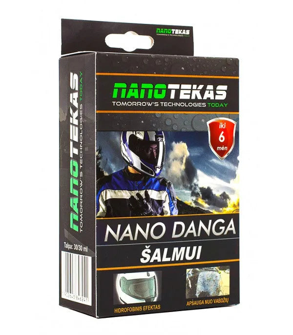 Nano danga šalmo stiklui