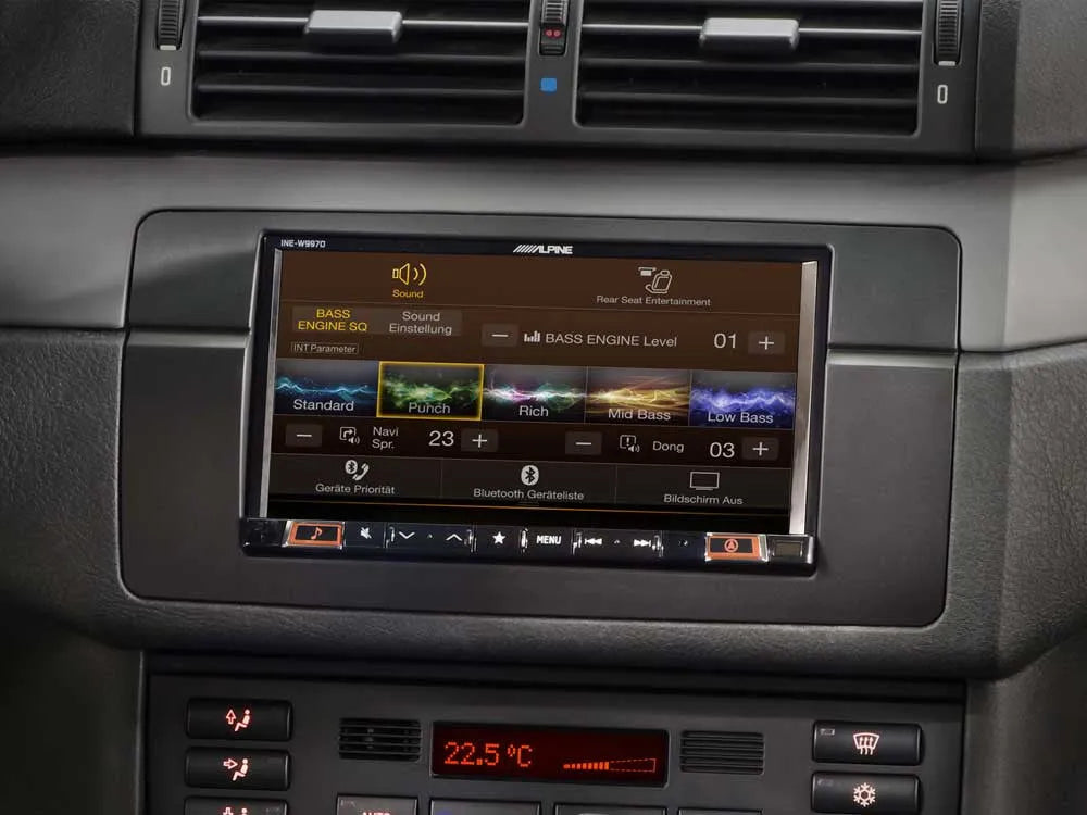 Navigacinė sistema Alpine INE-W997E46, skirta 3 serijos E46 BMW