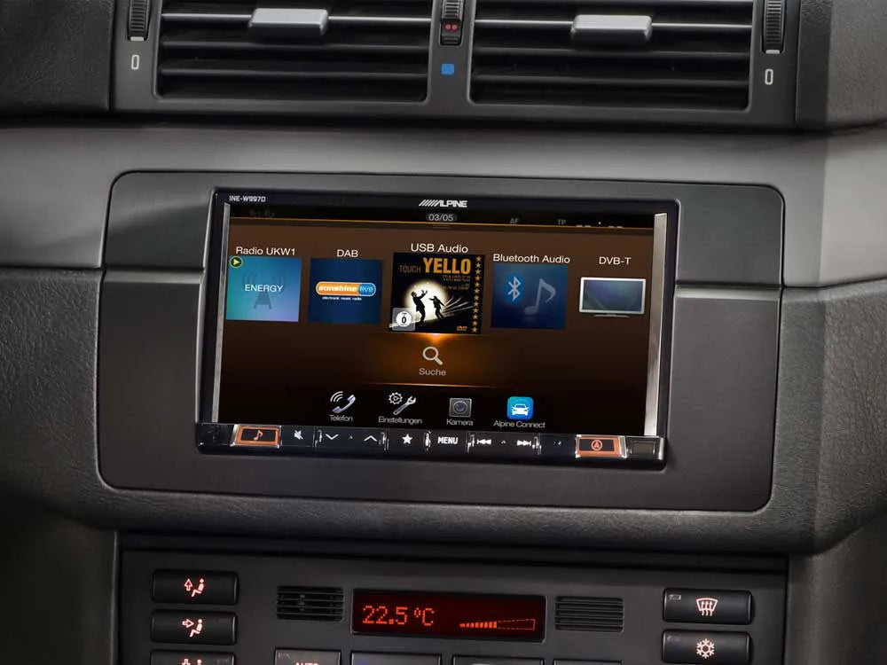 Navigacinė sistema Alpine INE-W997E46, skirta 3 serijos E46 BMW