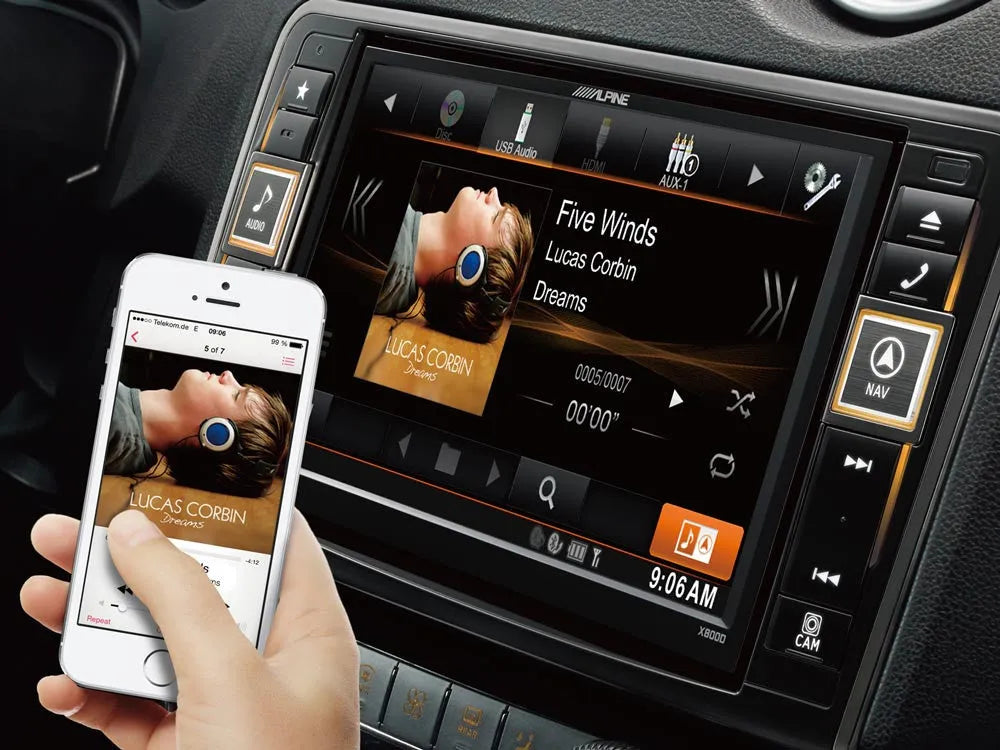 Navigacinė sistema Alpine X800D-ML, skirta Benz ML (W164) ir GL (X164)