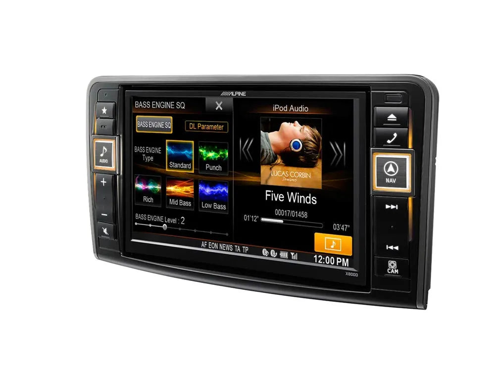 Navigacinė sistema Alpine X800D-ML, skirta Benz ML (W164) ir GL (X164)