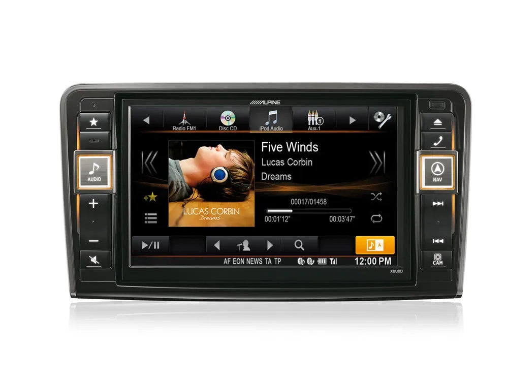 Navigacinė sistema Alpine X800D-ML, skirta Benz ML (W164) ir GL (X164)